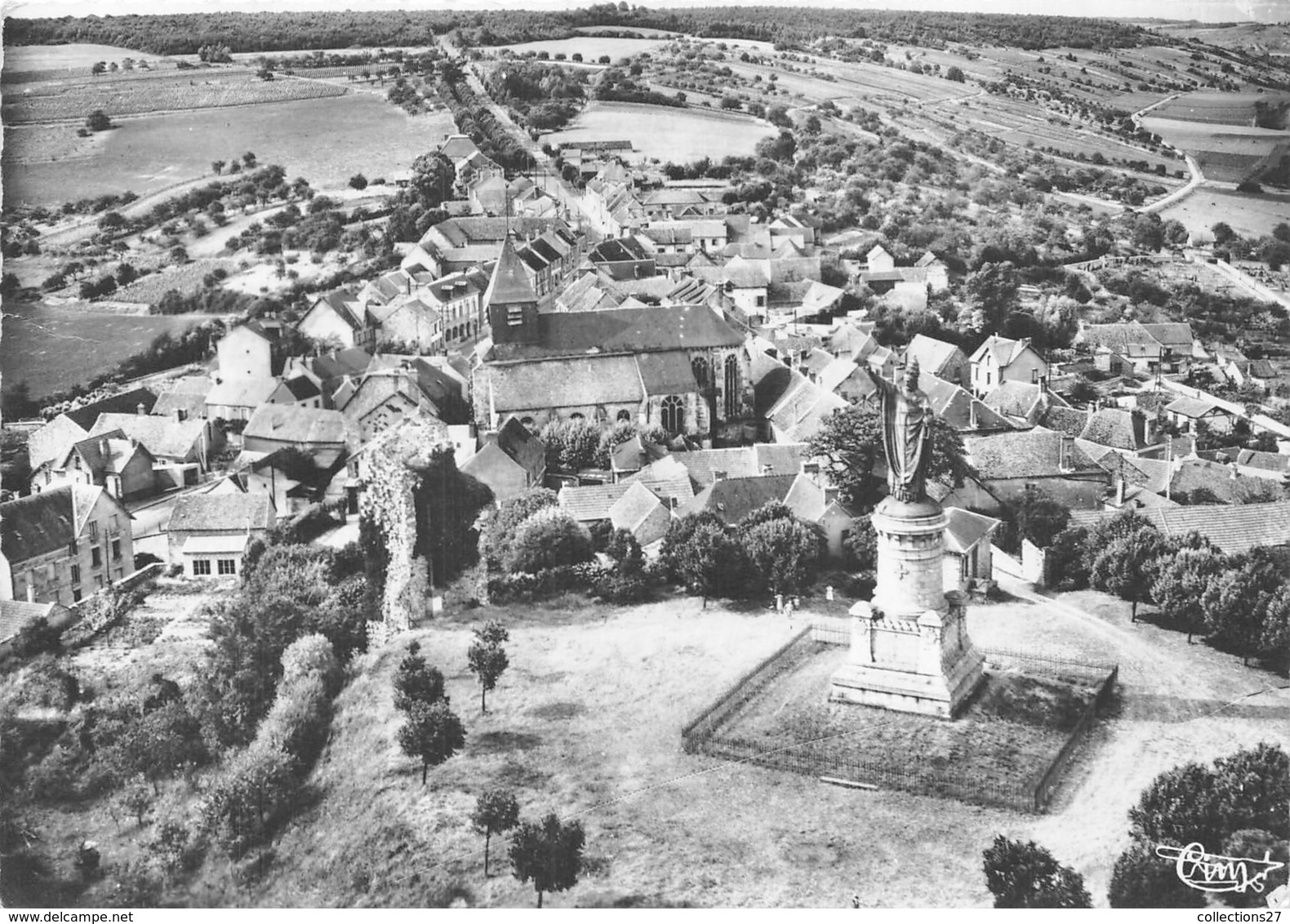 51-CHATILLON-SUR-MARNE- STATUE DU PAPE URBAIN II ET LA MONTE DU CALVAIRE - Châtillon-sur-Marne