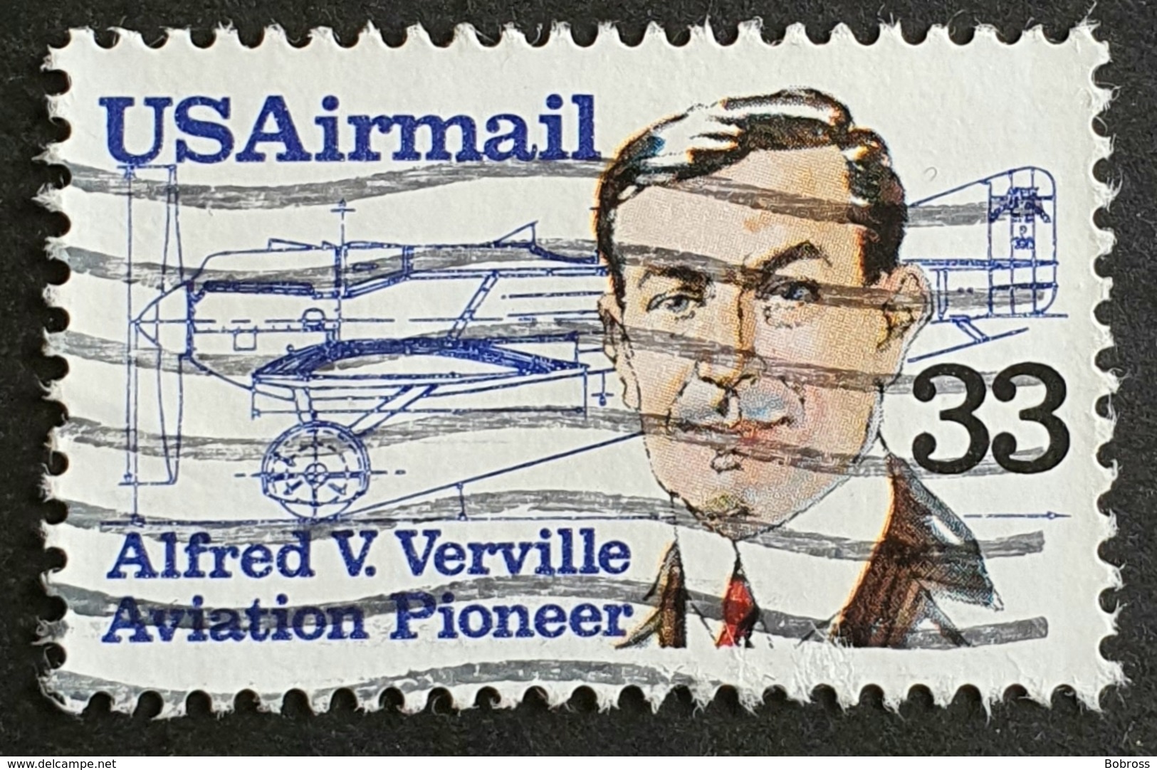 Airmail,  #C 113, Alfred V.Verville, United States Of America, USA, Used - 2b. 1941-1960 Nuovi