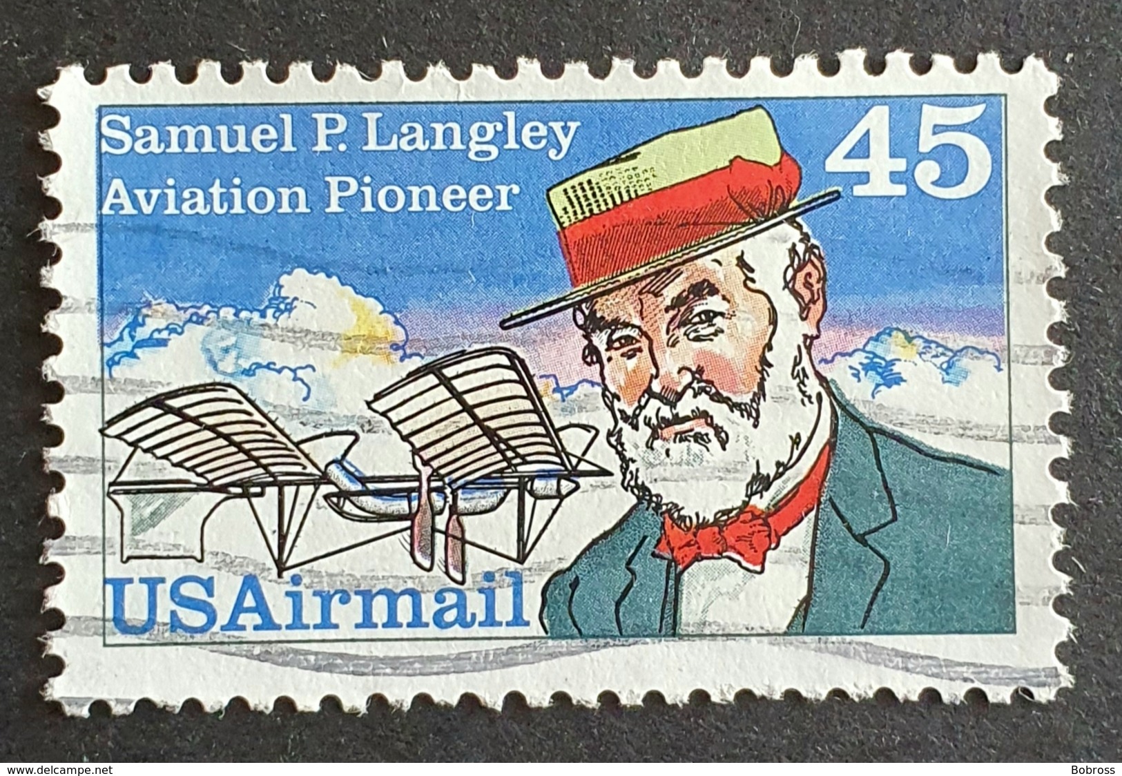 Airmail, #C118, Samuel P. Langley, United States Of America, USA, Used - 2b. 1941-1960 Ungebraucht