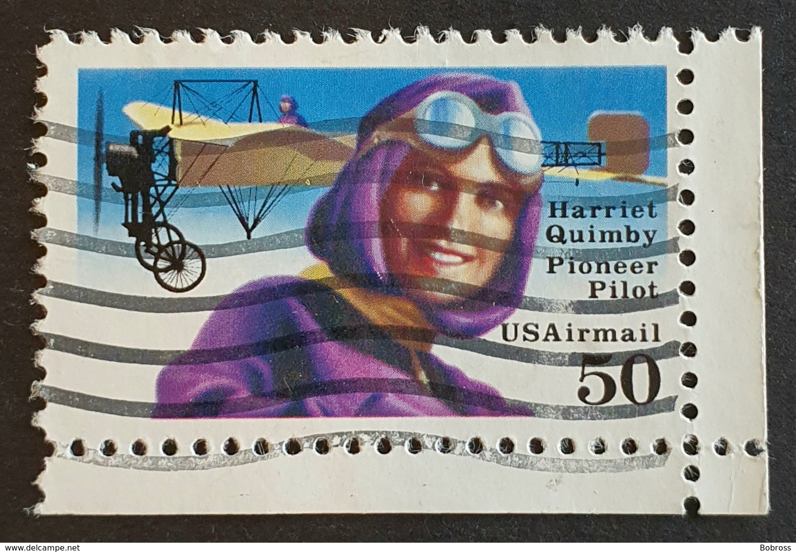 Airmail, #C128, Harriet Quimby , United States Of America, USA, Used - 2b. 1941-1960 Ungebraucht