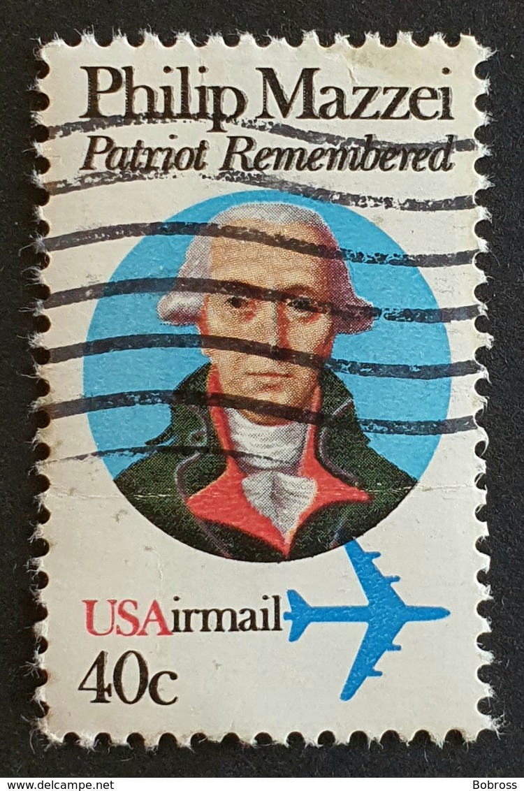 Airmail,  #C98, Philip Mazzei, United States Of America, USA, Used - 2b. 1941-1960 Nuevos