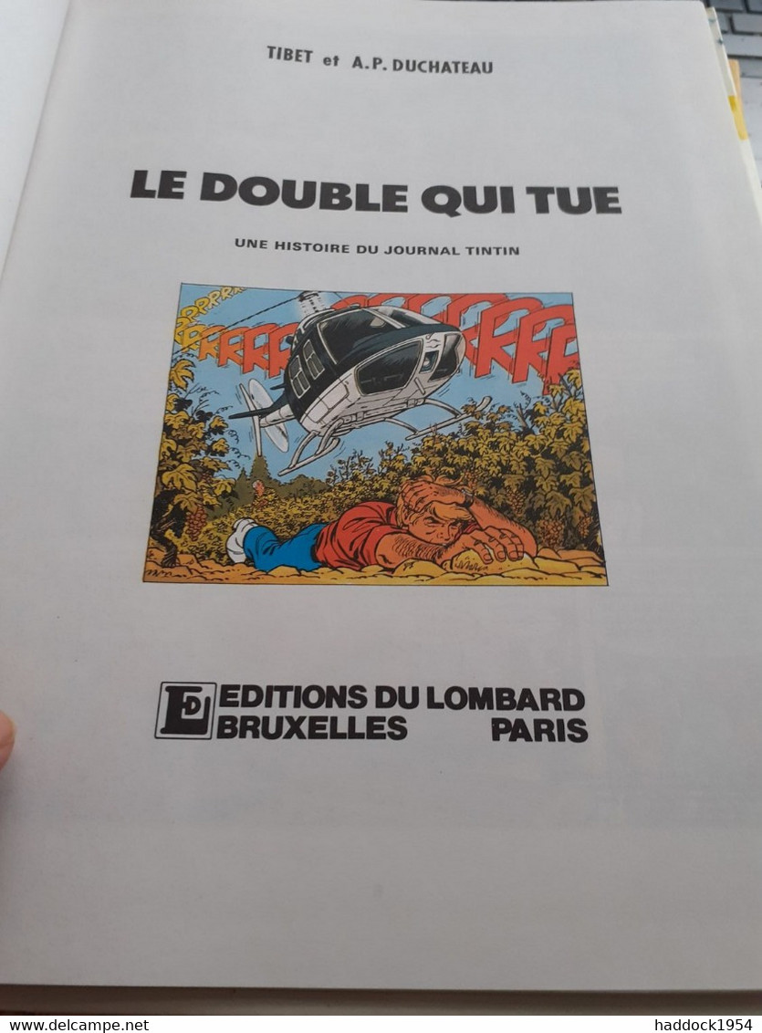 Le Double Qui Tue TIBET DUCHATEAU Le Lombard 1985 - Ric Hochet