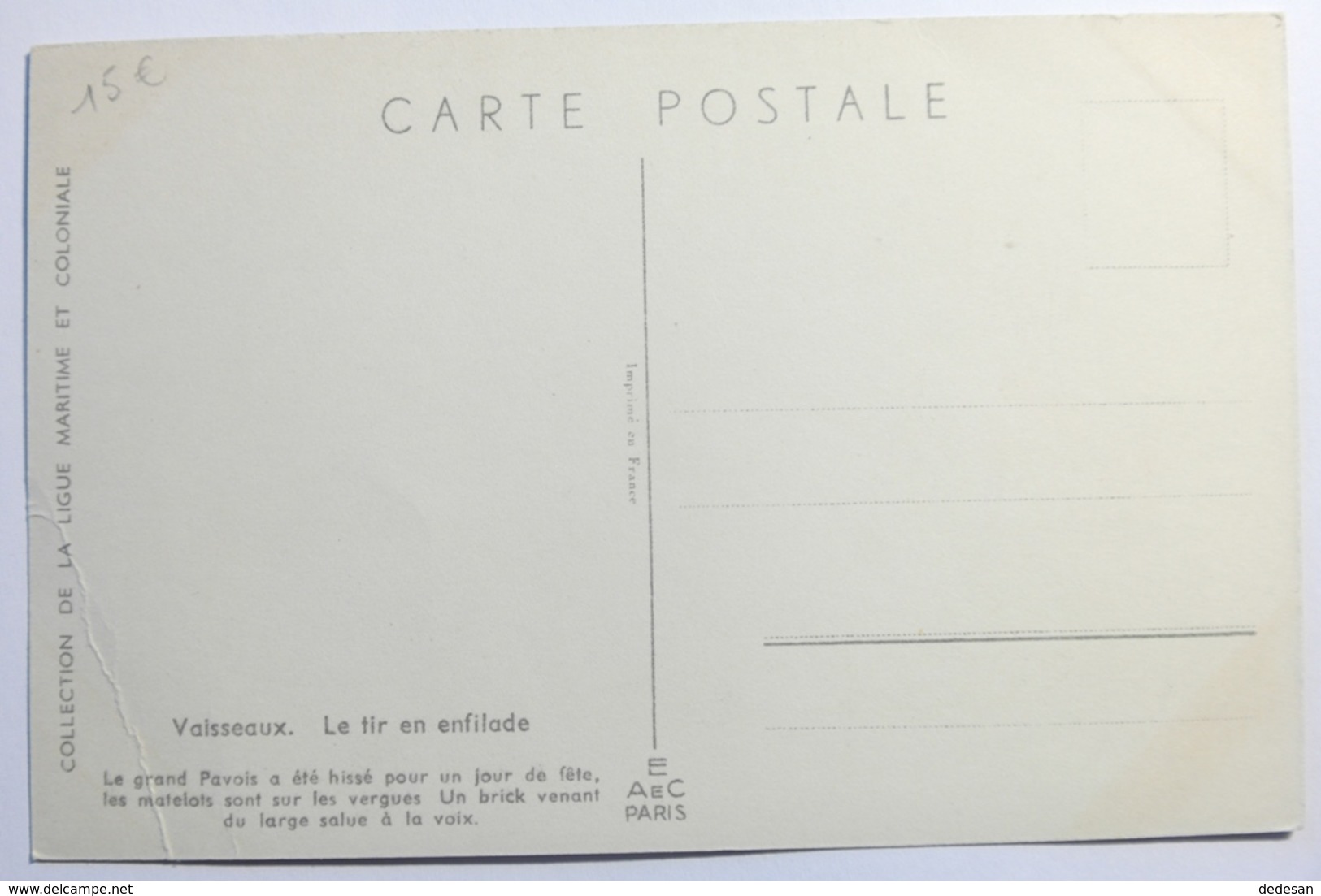 Cpa Dessin Couleur Haffner - Vaisseaux Le Tir En Enfilade - TOT01 - Haffner