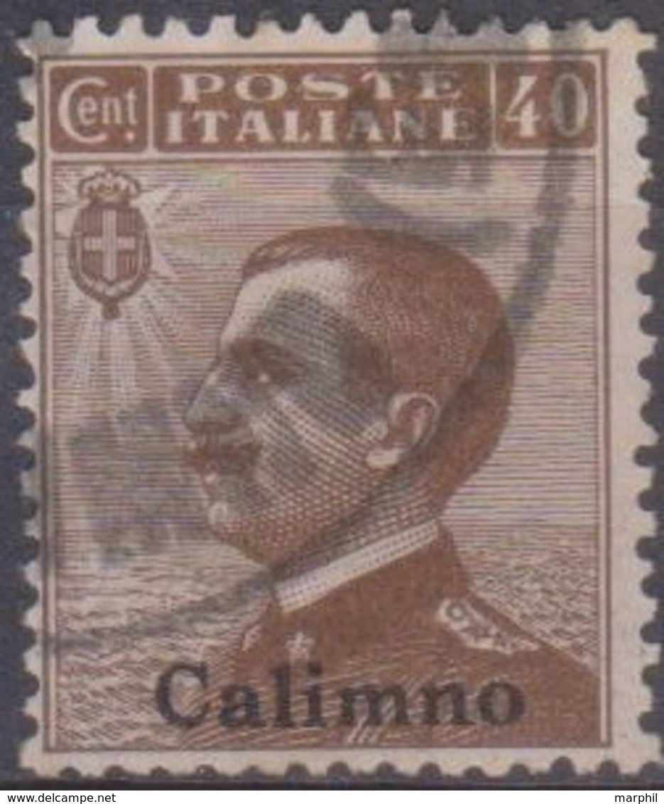 Italia Colonie Egeo Calino 1912 SaN° 6 (o) Vedere Scansione - Ägäis (Calino)