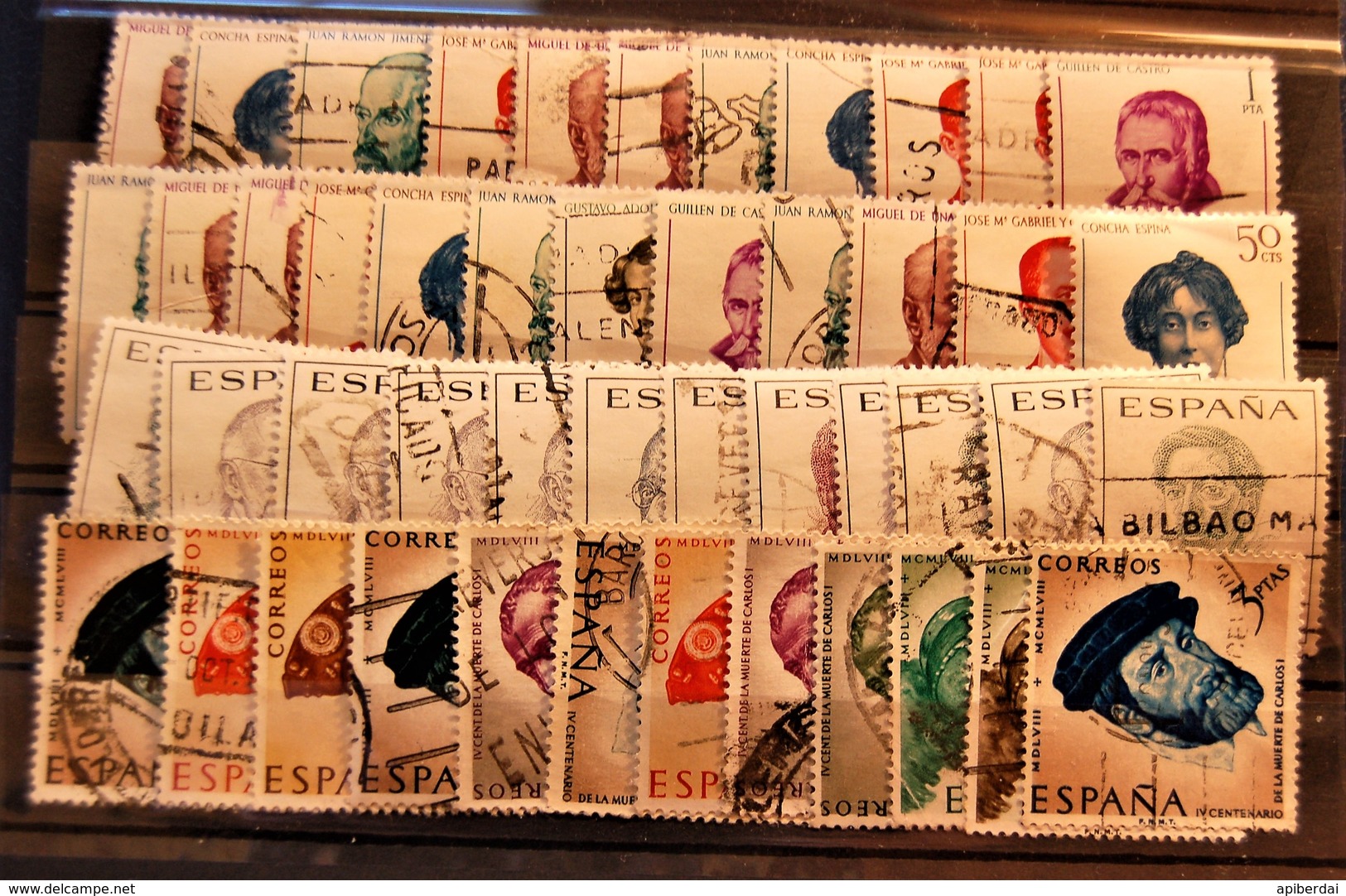 Espagne Spain - 1970's Small Batch Of 47 Stamps Used - Collezioni