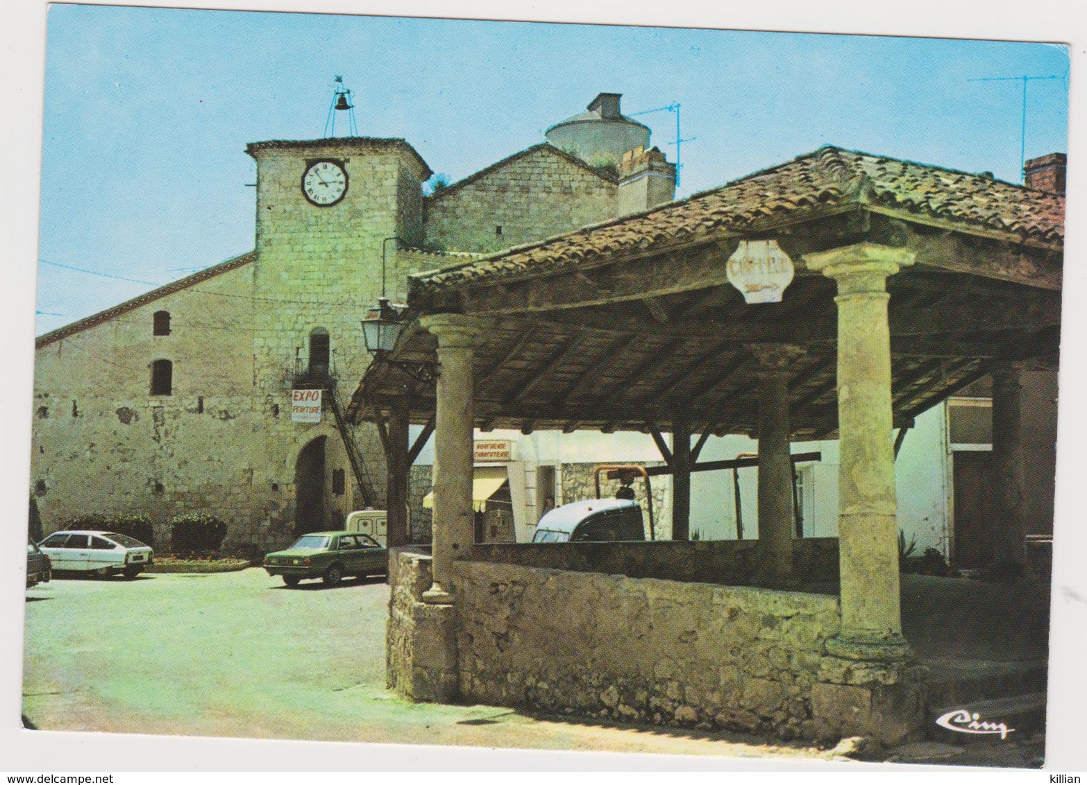 Laroque-timbaut La Halle Et La Porte De L'horloge - Laroque Timbault