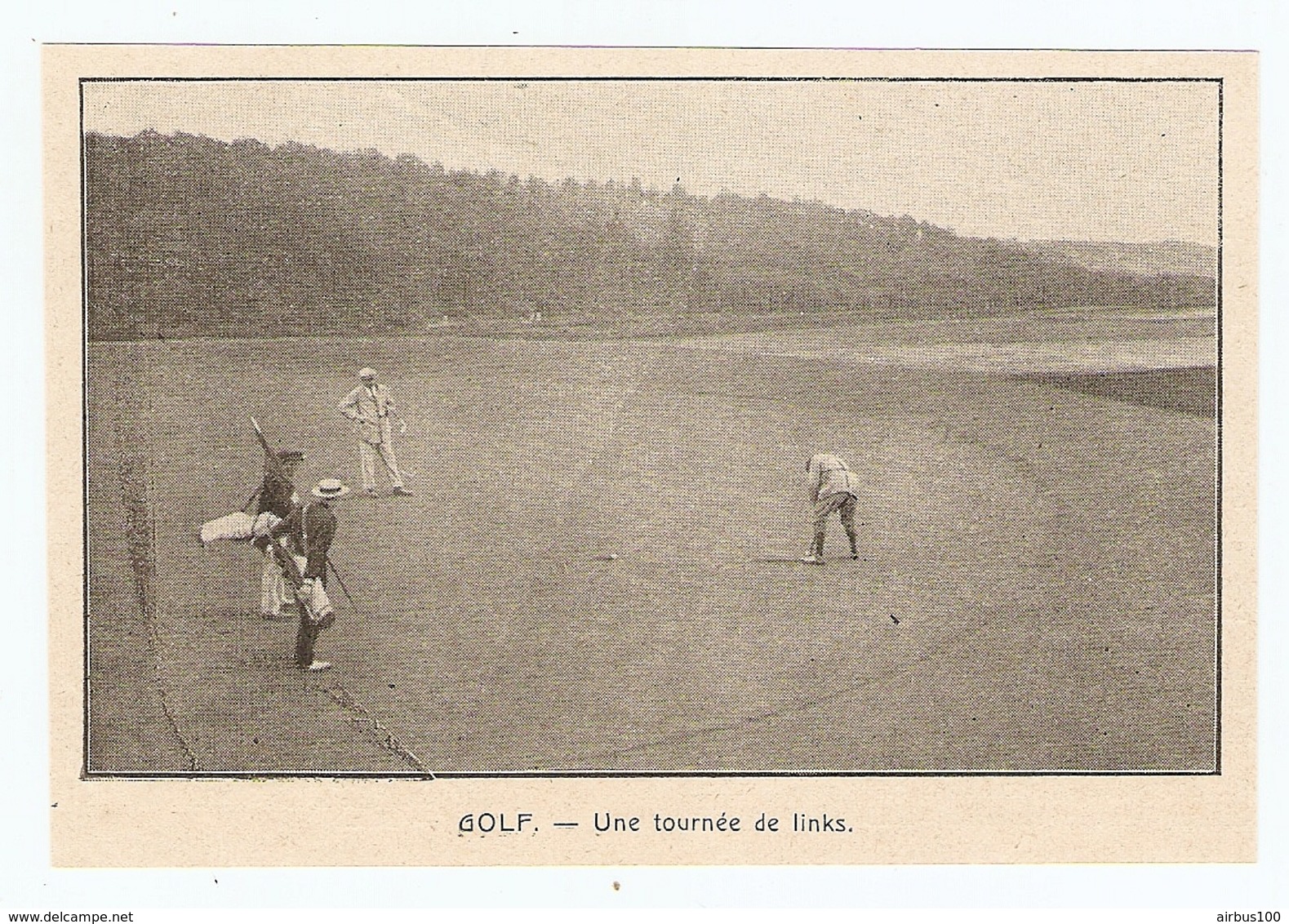 COUPURE De PRESSE SPORT DÉBUT XX ème SIECLE ANNÉE 1908 - GOLF UNE TOURNÉE De LINKS - Other & Unclassified