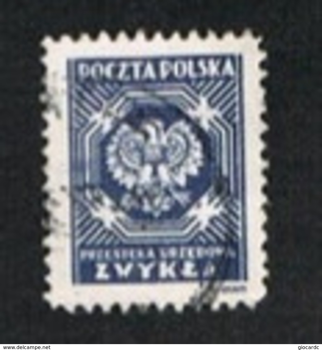 POLONIA (POLAND)   -  SG O534  - 1945   OFFICIAL STAMP: EAGLE     -    USED - Dienstmarken