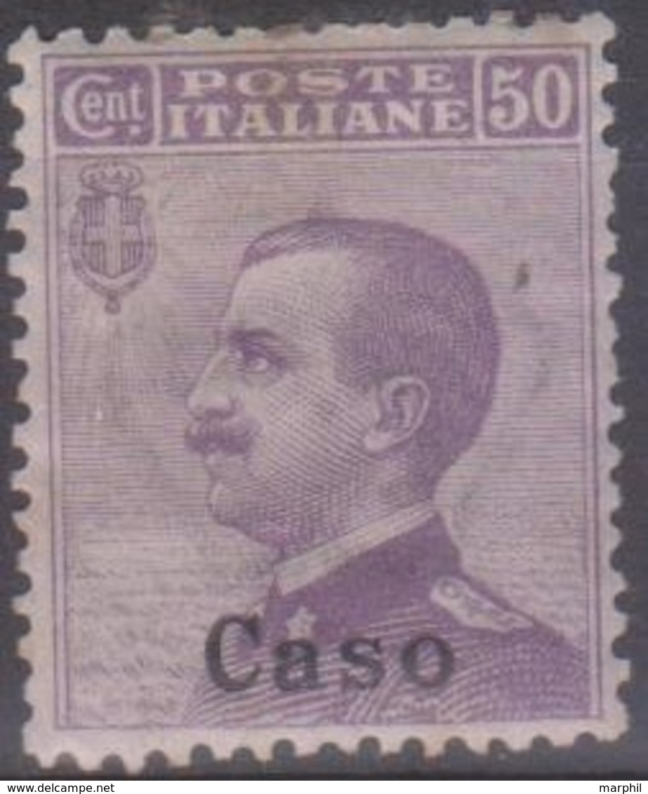 Italia Colonie Egeo Caso 1912 50c. SaN°7 MNH/** Centrato  Vedere Scansione - Egée (Caso)