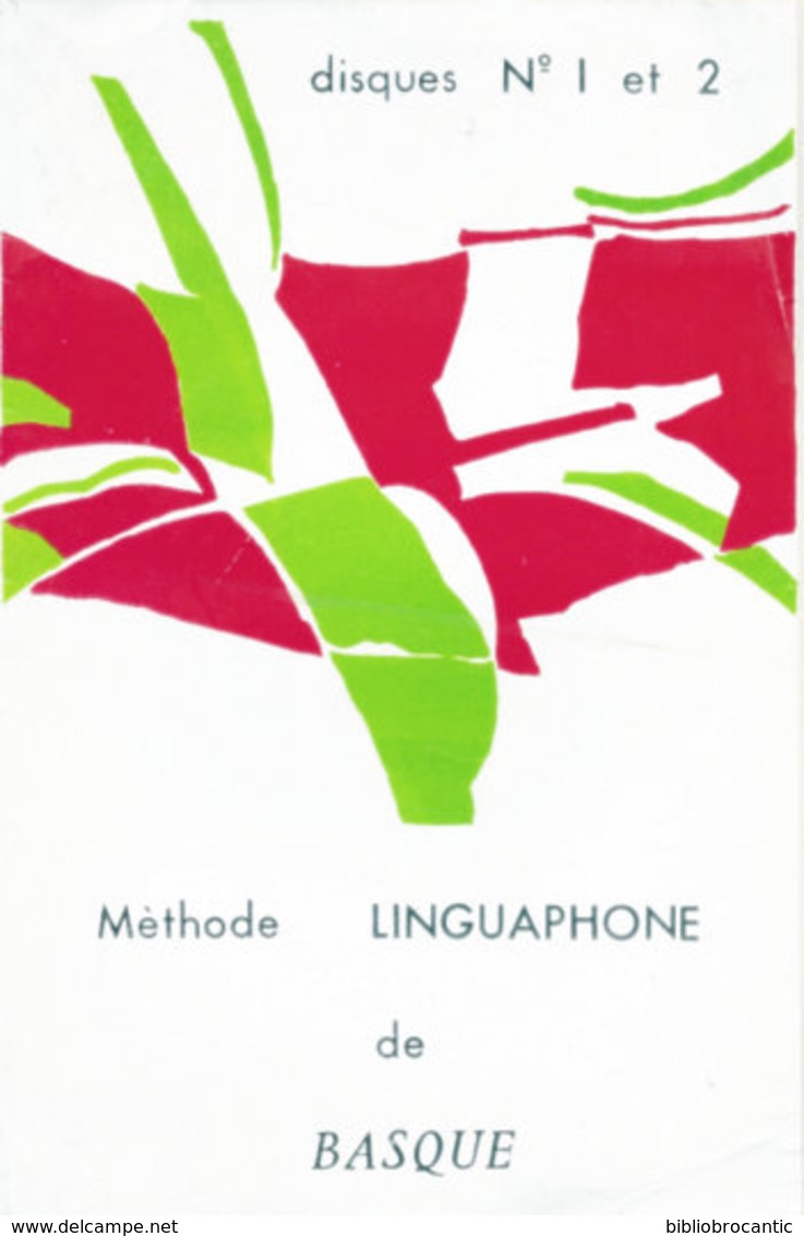 " METHODE LINGUAPHONE D'ESKUARA (BASQUE) " De JUAN ONATIBIA < 1 Fascicule +2 Disques - Pays Basque