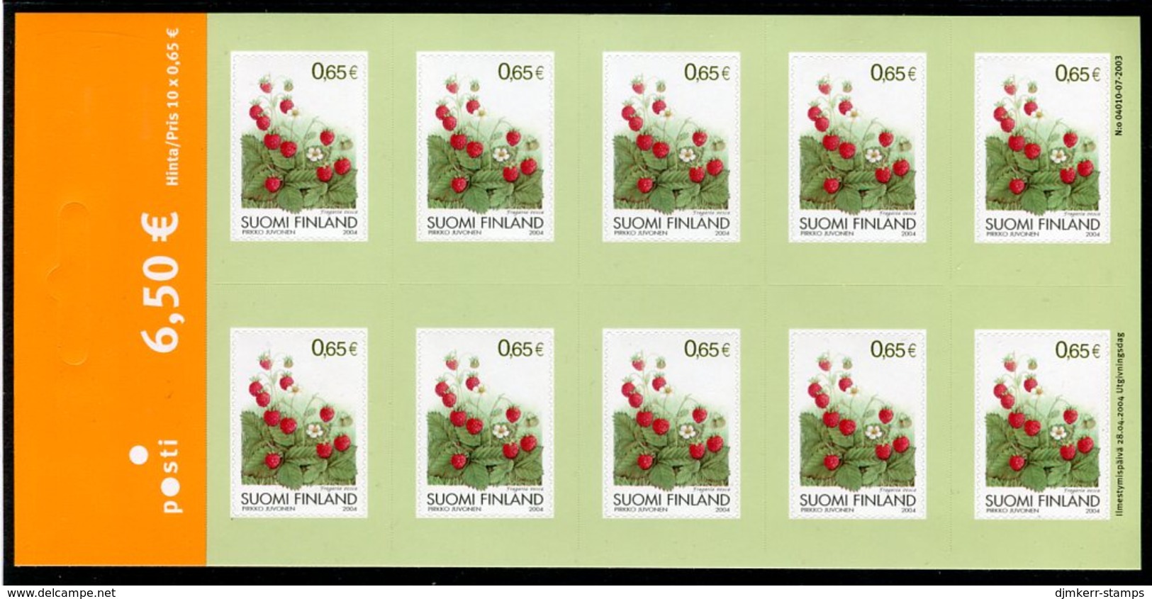 FINLAND 2004 Strawberries Sheetlet MNH / **.  Michel 1708 - Blocs-feuillets