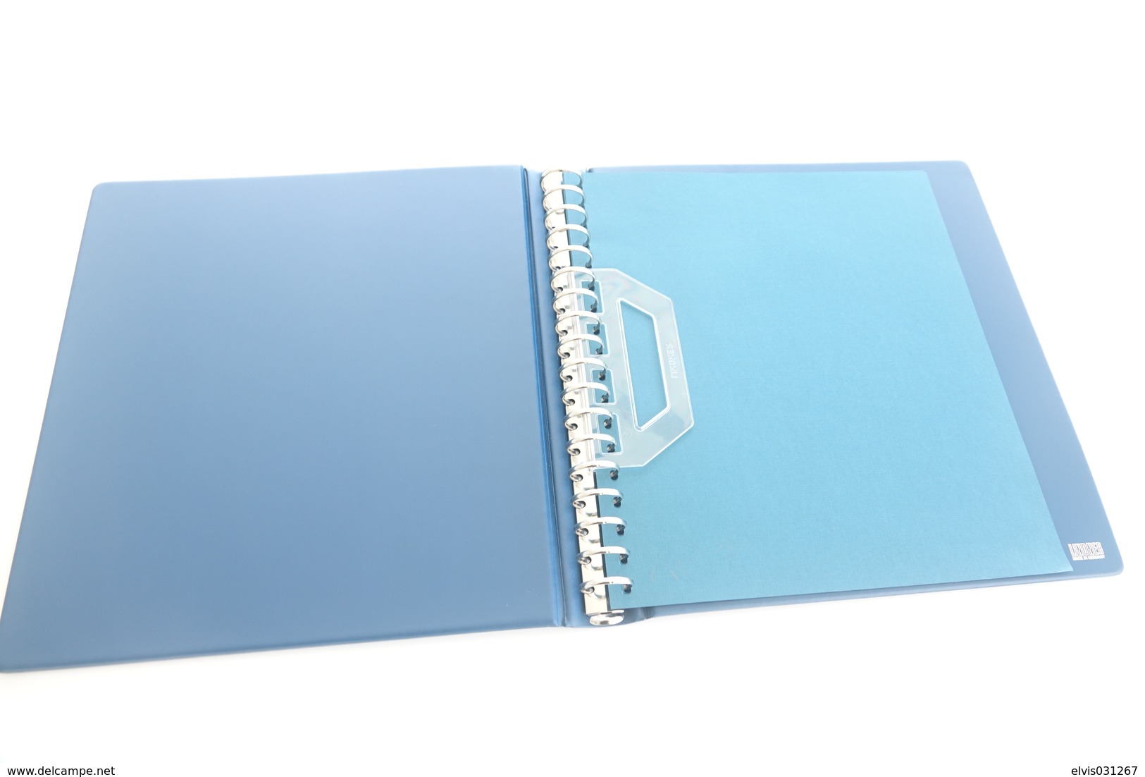 Israel Album - Lindner Album, Blue, 18 Rings, Format 5x30x32cm - Grand Format, Fond Blanc