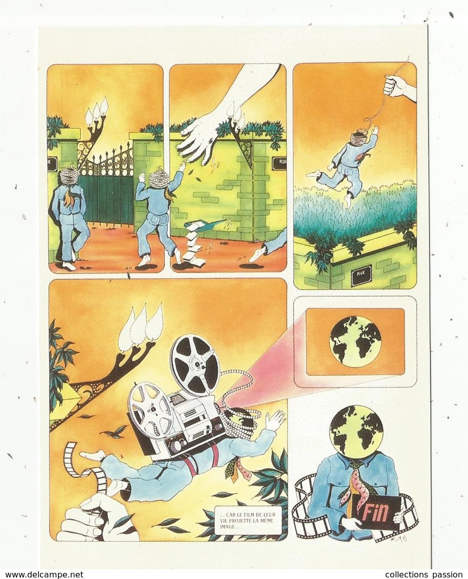 Cp, Bandes Déssinées , BD à La Carte,  CINEMA , Planche 2 ,1983 ,tirage 500 Ex. - Stripverhalen