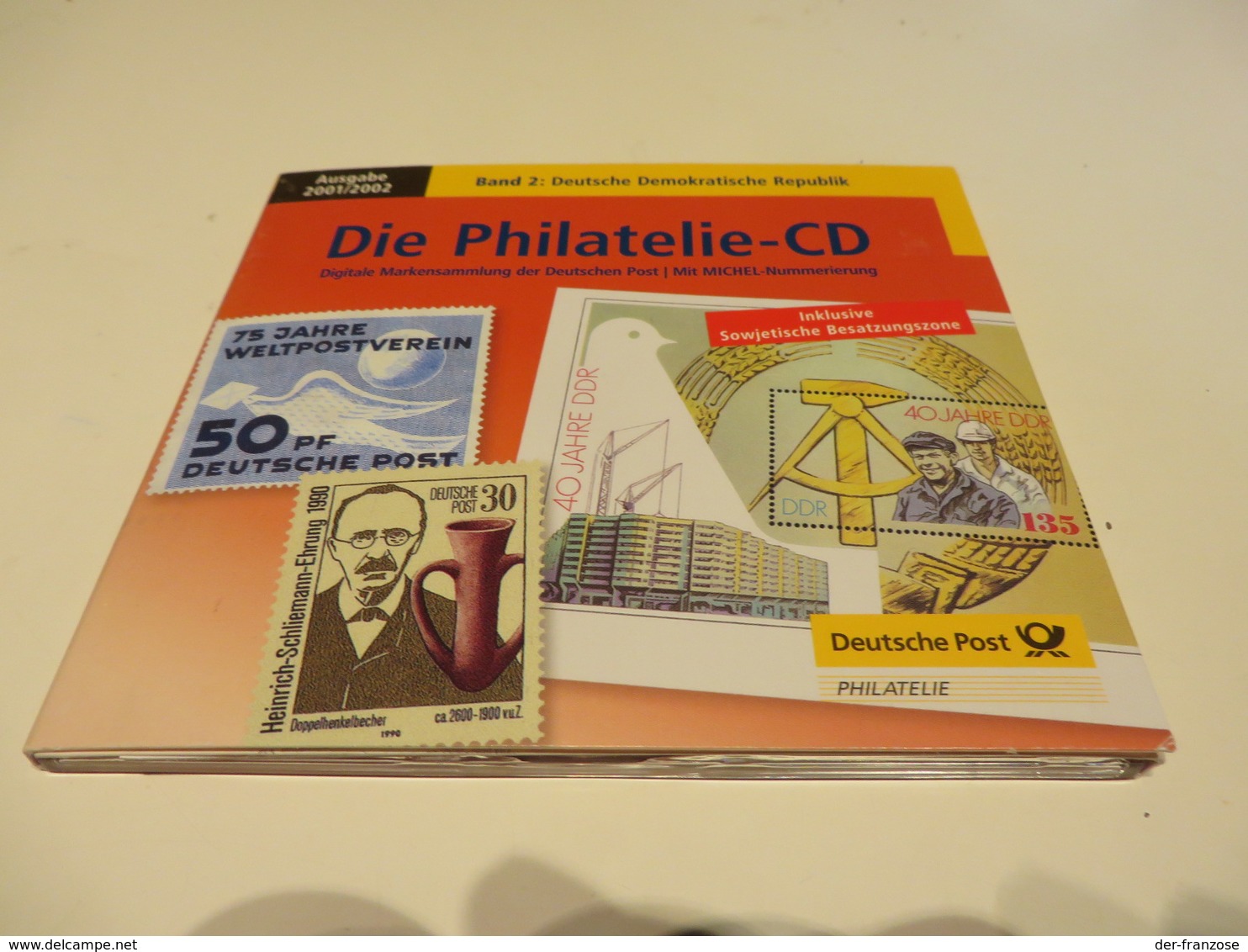 DEUTSCHLAND - D D R  Die Philatelie - CD Ausgabe 2001/2002. Digitale Markensammlung Dt. Post - Verenigde Staten