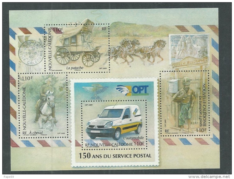 Nouvelle Calédonie B.F.  N° 41 XX 150ème Anni. Du Service Postal En Nlle Calédonie , Le Bloc Sans Charnière TB - Hojas Y Bloques