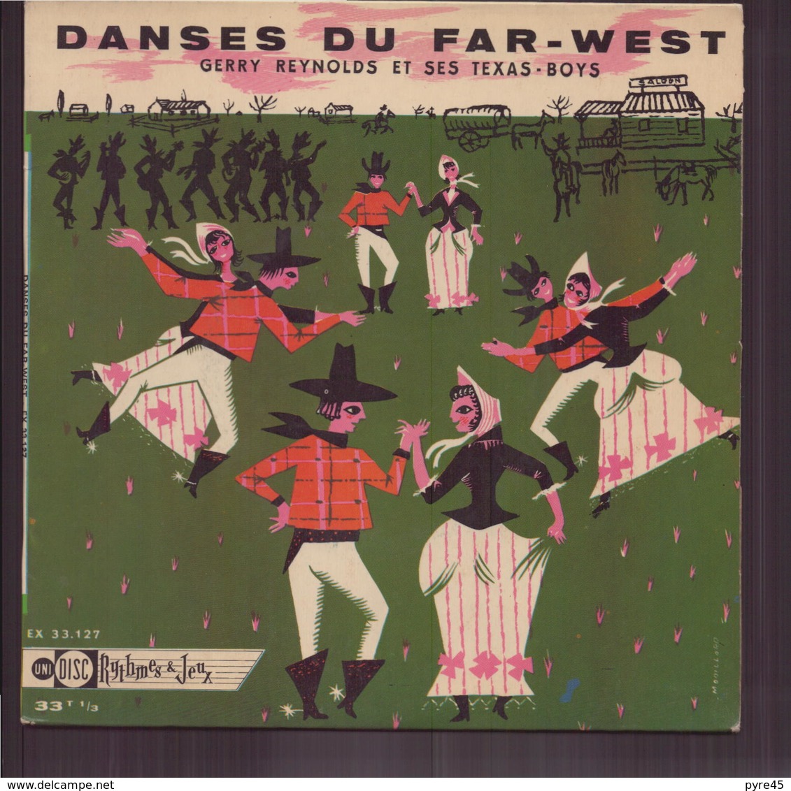 45 T Gerry Reynolds Et Ses Taxas-boys " Danses Du Far-West " - Instrumental