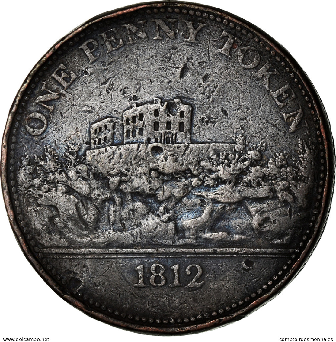 Monnaie, Grande-Bretagne, Nottinghamshire, J. M. Fellows, Penny Token, 1812 - Other & Unclassified