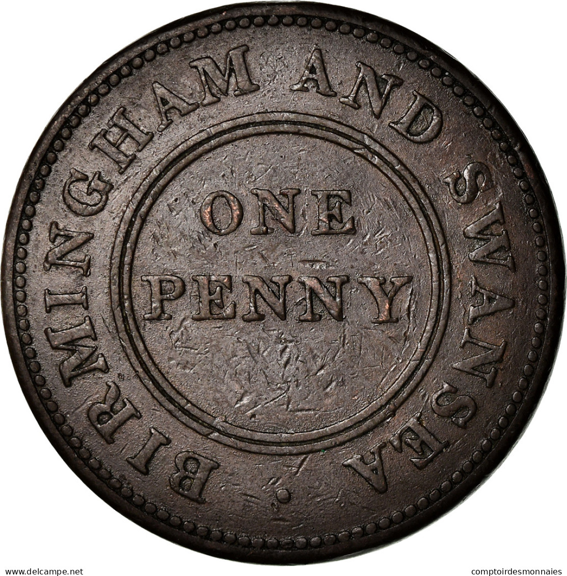 Monnaie, Grande-Bretagne, Birmingham And Swansea, Penny Token, 1811, Birmingham - Other & Unclassified