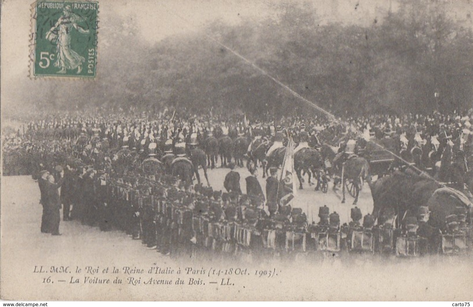 Evènements - Réception - Roi Et Reine Italie - Paris 14 Et 18 Octobre 1903 - Garde Républicaine - Régiment Infanterie - Recepciones