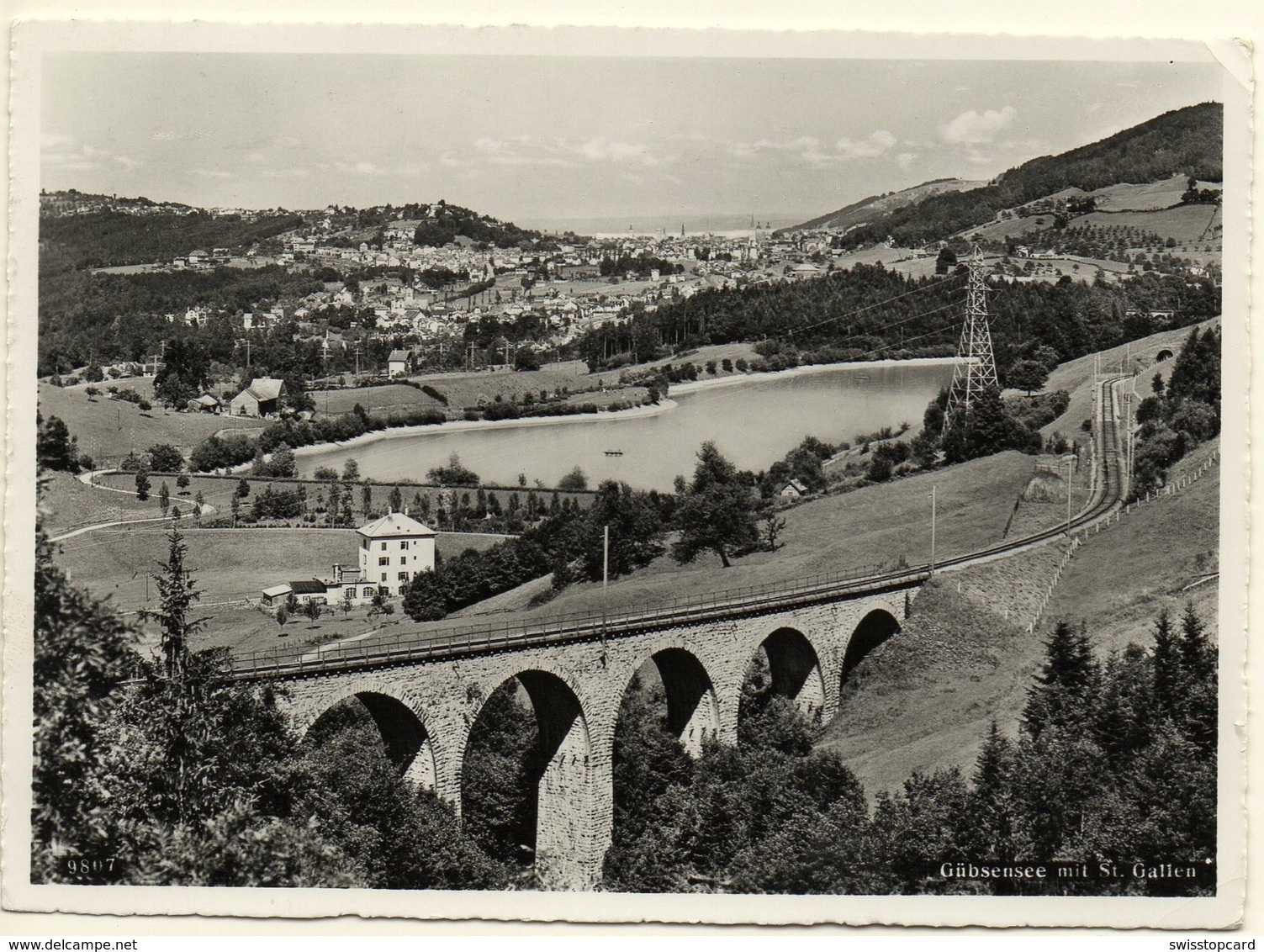 ST. GALLEN Gübsensee Bahn Linie Gel, 1957 V. Gossau - Gossau