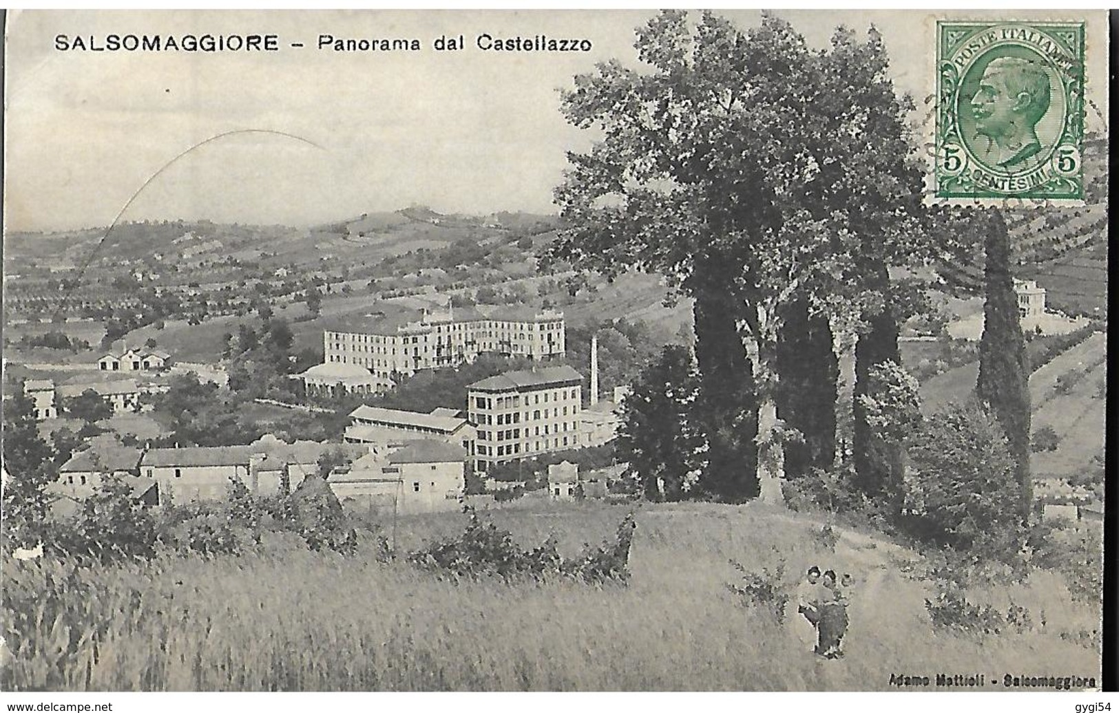Salsomaggiore Panorama Dal Castellazzo  CPA 1908 - Carpi