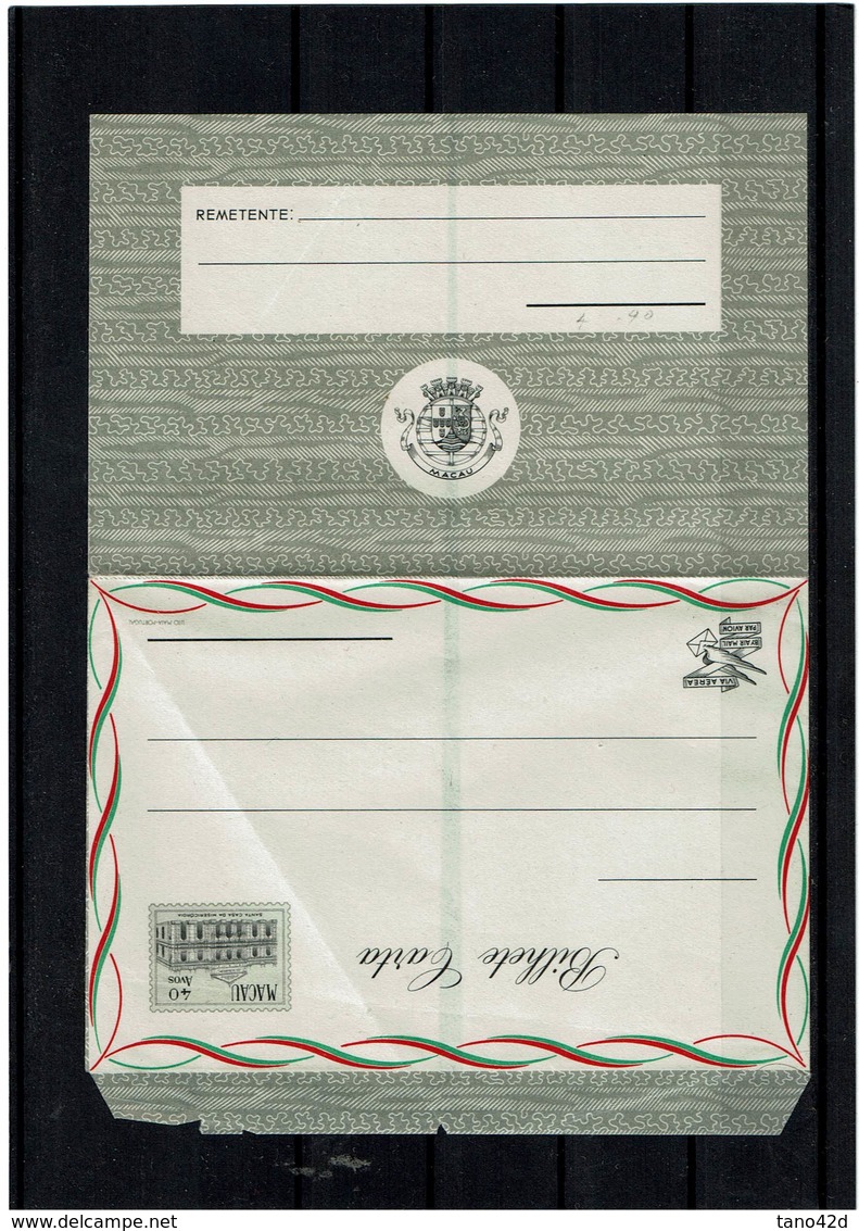 CTN61/B - MACAU AEROGRAMME NEUF - Postal Stationery