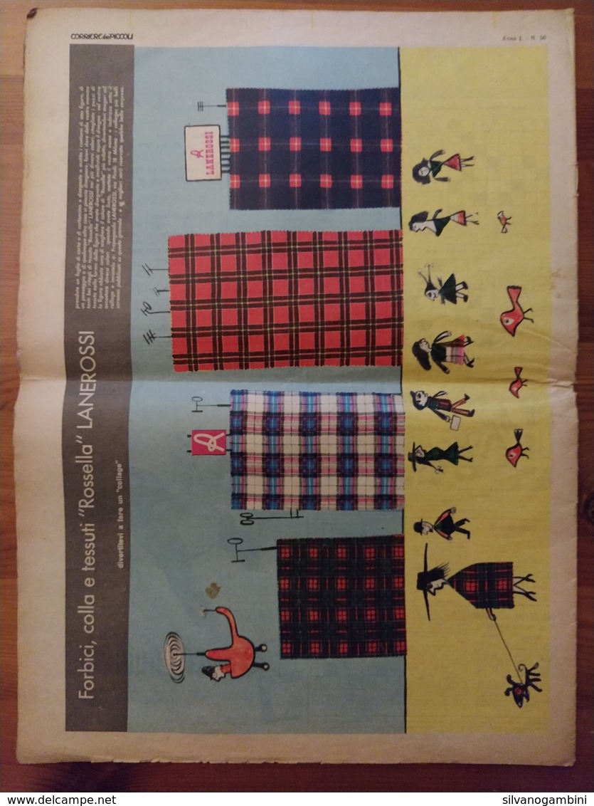 CORRIERE DEI PICCOLI 14 DICEMBRE 1958 NR.50 - Corriere Dei Piccoli