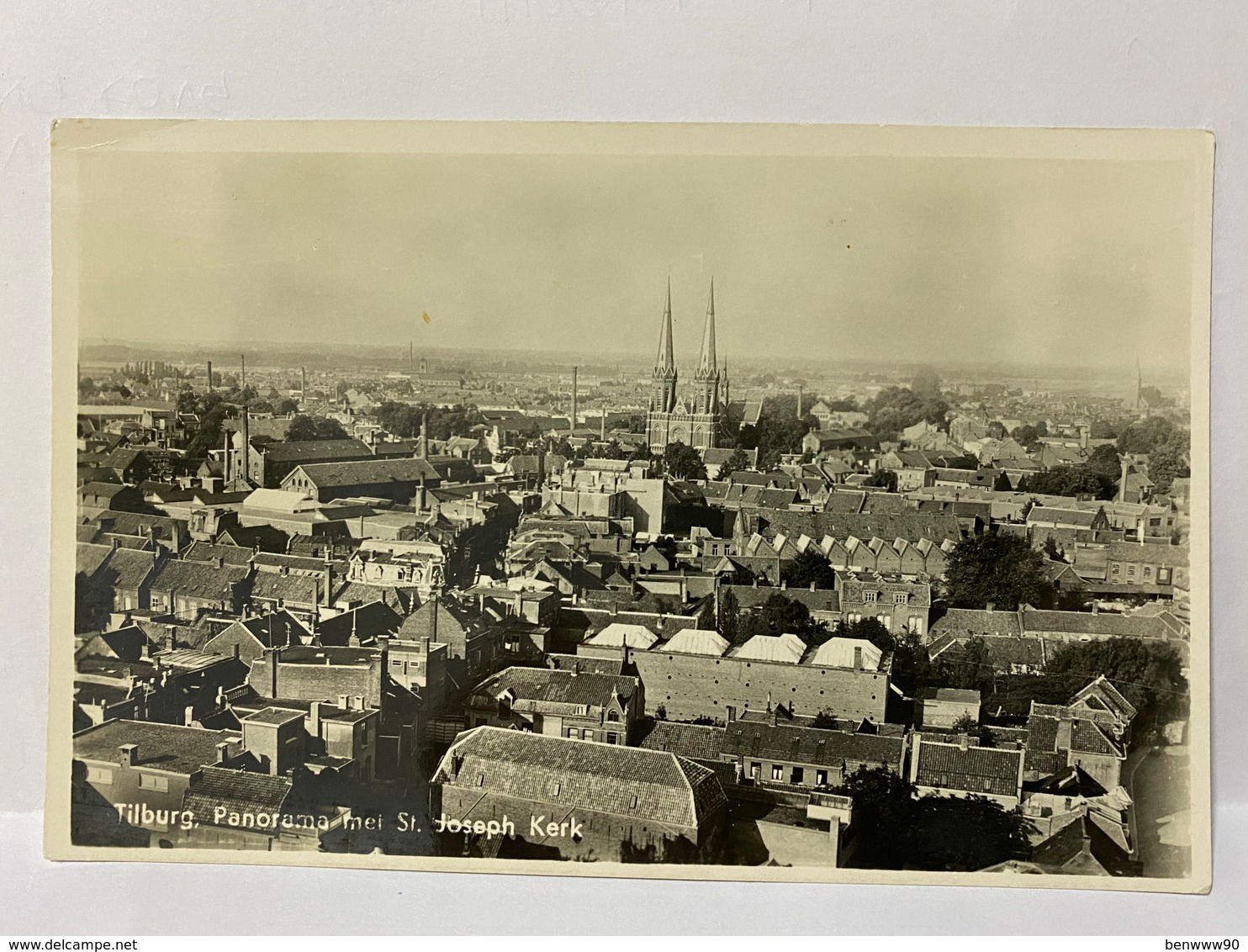 Netherlands Postcard, Tilburg, Panorama Met St. Joseph Kerk - Tilburg