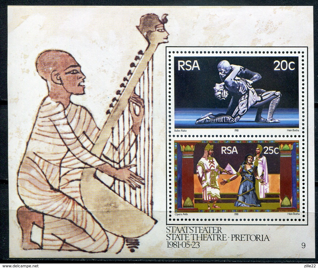 Südafrika Mi# Block 11 Postfrisch/MNH - Theatre - Blocks & Sheetlets