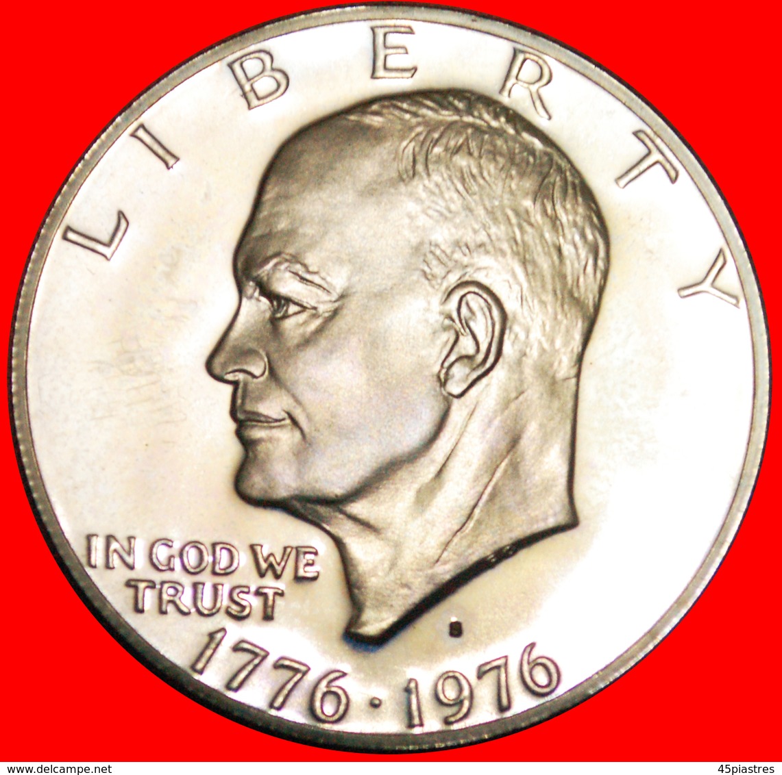 · LUNAR DOLLAR (1971-1999): USA ★ 1 DOLLAR 1776-1976S PROOF! Eisenhower (1890-1969) LOW START ★ NO RESERVE! - Conmemorativas
