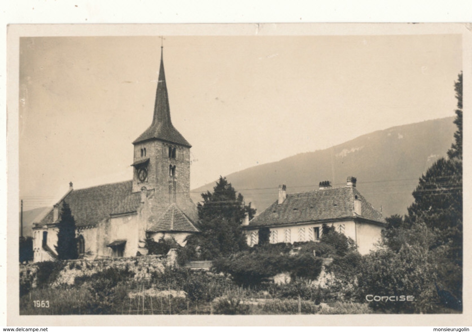 SUISSE )) CONCISE    Eglise - Concise