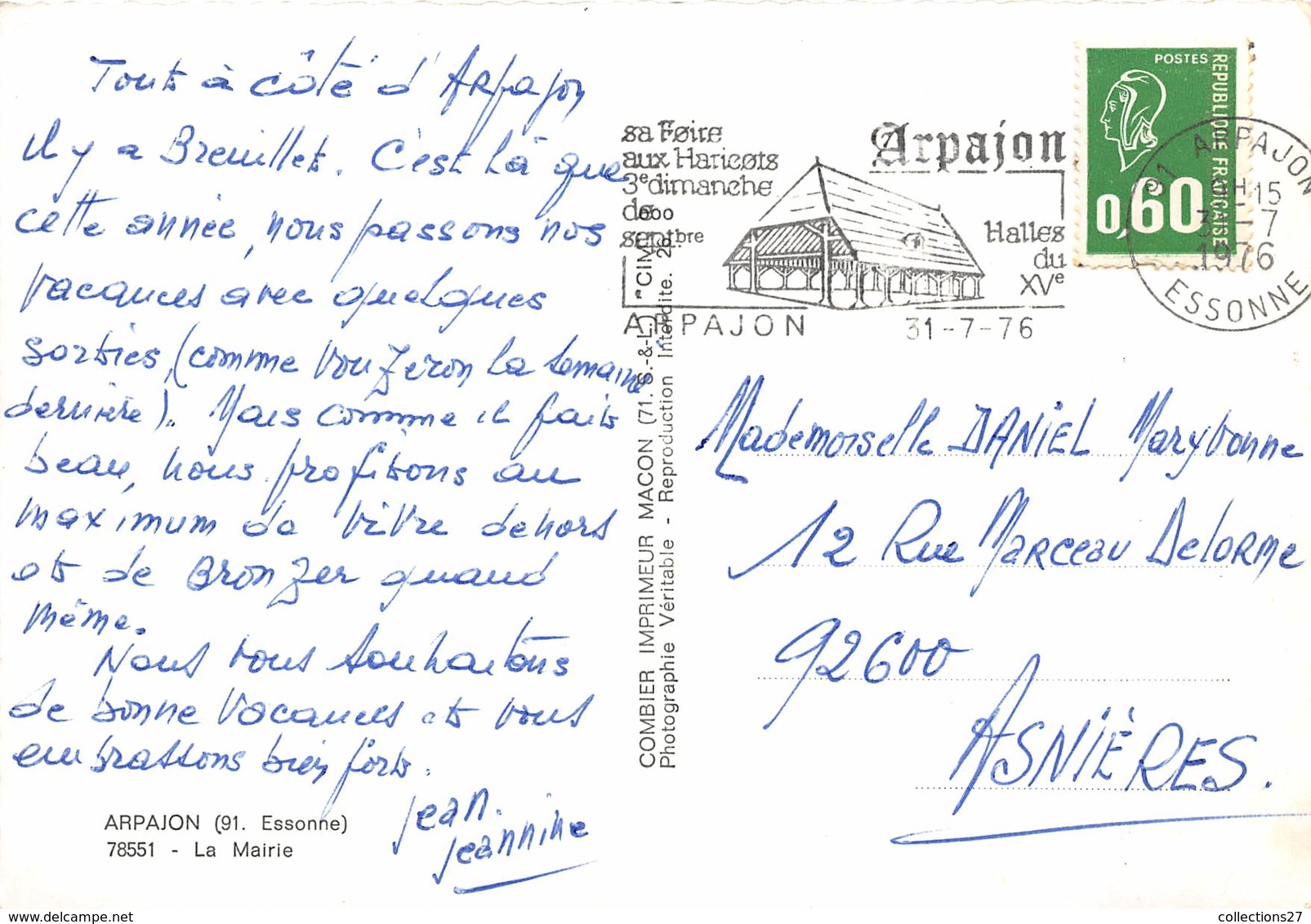 91-ARPAJON- LA MAIRIE - Arpajon