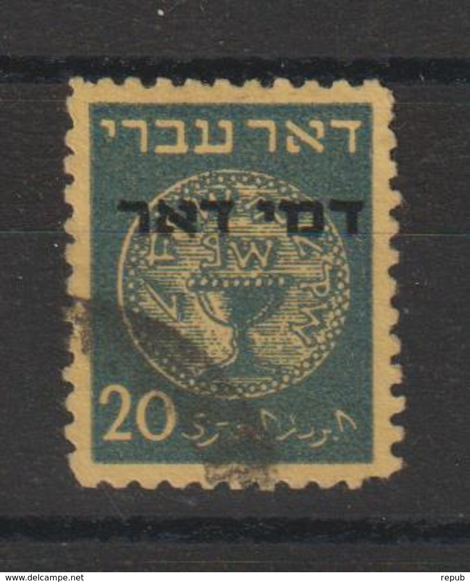 Israel 1948 Taxe 4 Oblit. Used - Timbres-taxe