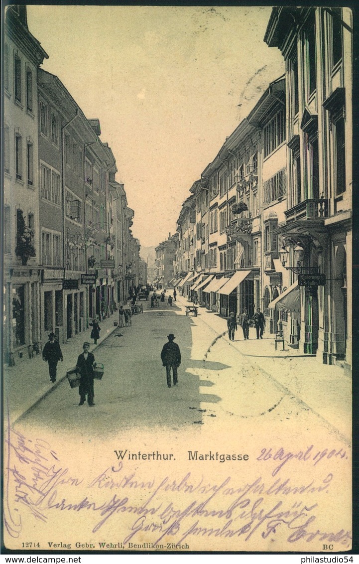 WINTERTHUR, Marktgasse, 1904, - Winterthur