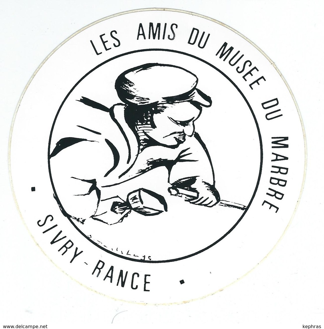 SIVRY-RANCE - Autocollant Sticker - Les Amis Du Musée Du Marbre - Sivry-Rance