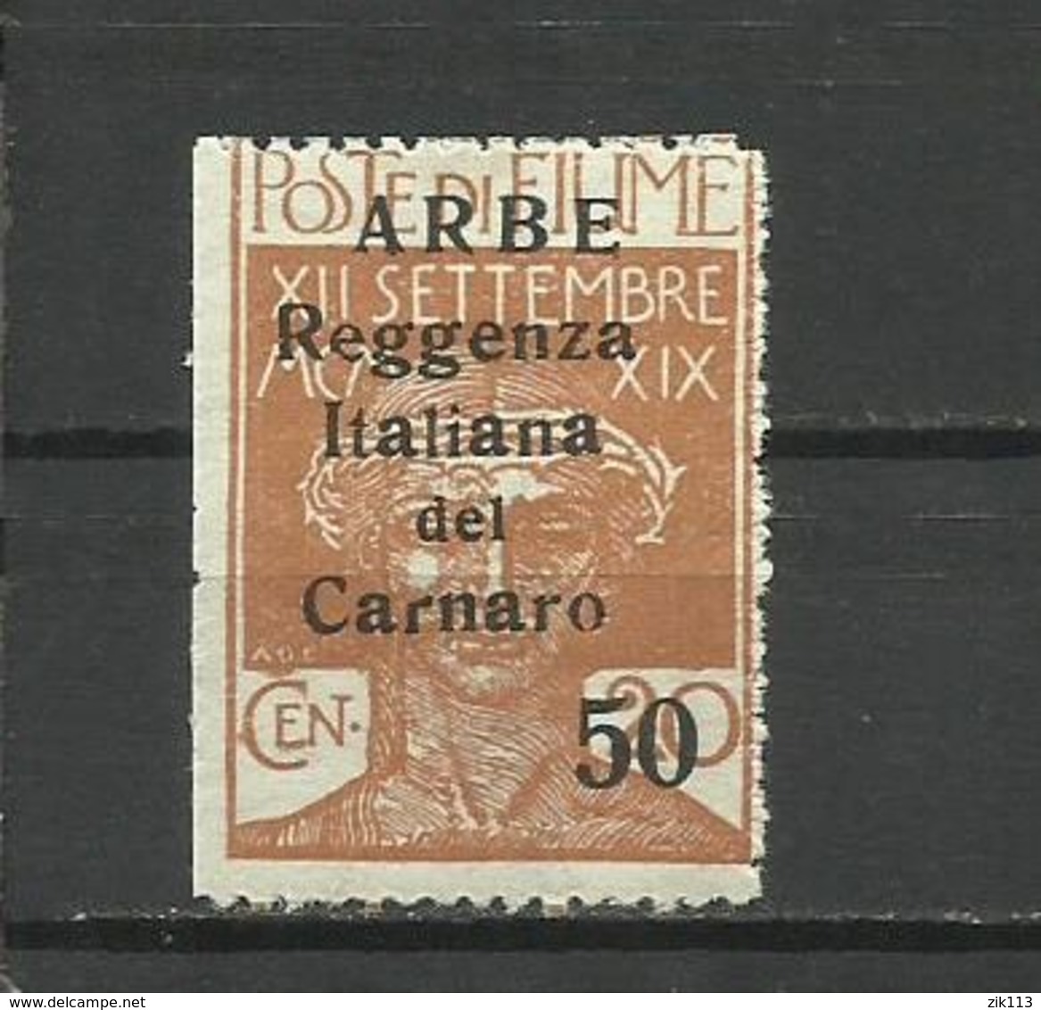 Fiume , ARBE 1920 - Mi. 24 II, MNH - Arbe & Veglia