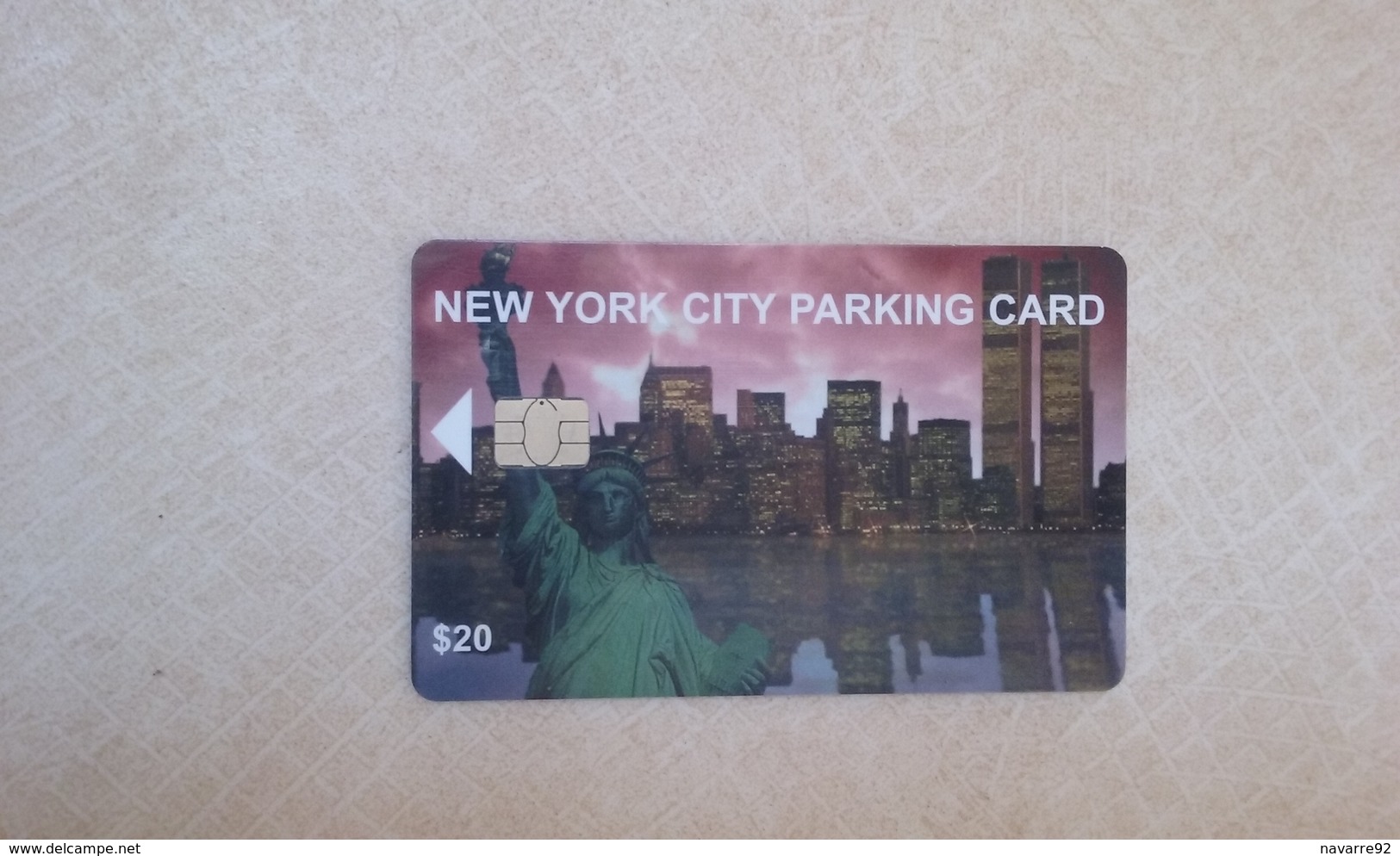 JOLIE CARTE A PUCE STATIONNEMENT PARKING NEW YORK 20$ B.E !!! - Cartes à Puce