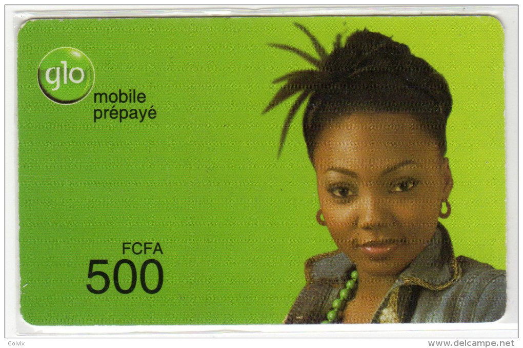 BENIN Prepayé GLO 500 FCFA Date 22/02/2011 - Benin