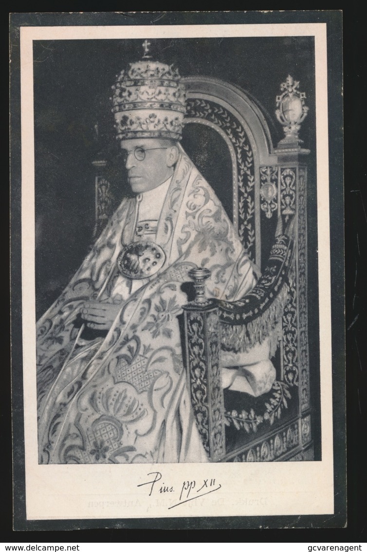 PAUS PIUS XII 267 STE PAUS ROME  GIOVANNI PACELLI 1876 - ROME 1958   2 SCANS - Verlobung