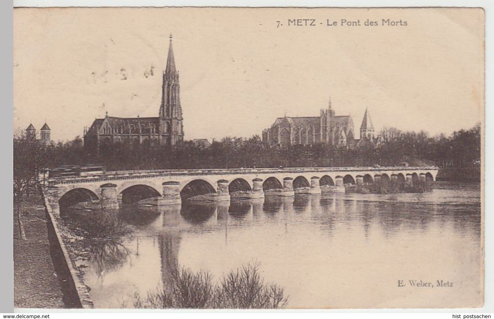 (40475) AK Metz, Le Pont Des Morts, 1920 - Lothringen