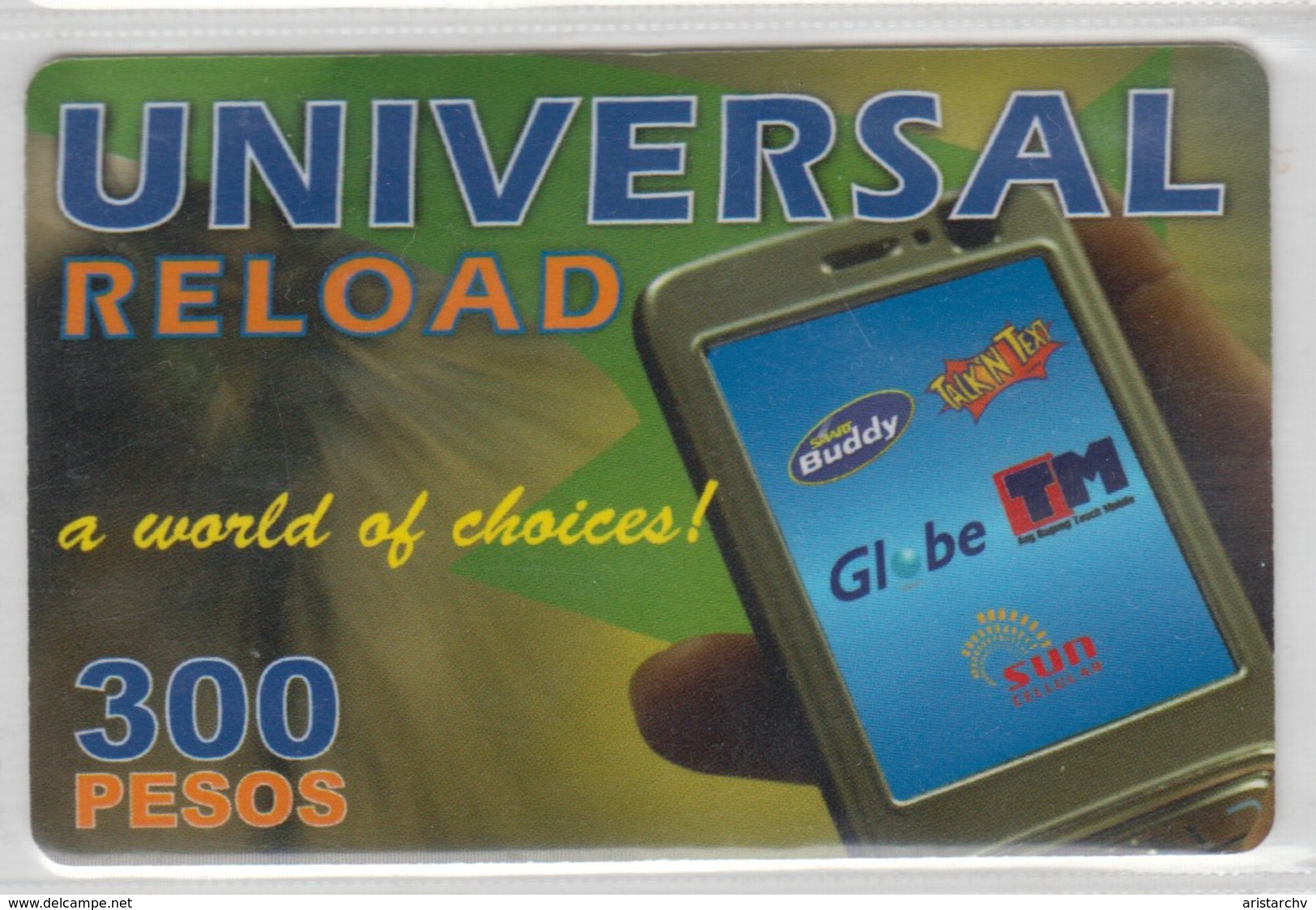 ISRAEL PHILIPPINES 2008 UNIVERSAL RELOAD SMART BUDDY TALK N TEXT 300 PESOS - Philippinen