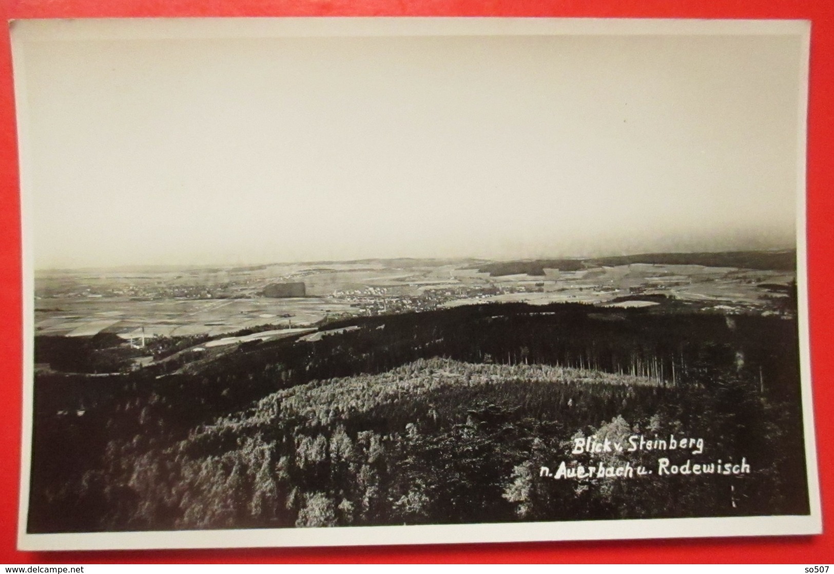 I2-Germany Vintage Postcard- Blick V. Steinberg N. Auerbach U. Rodewisch - Auerbach (Vogtland)