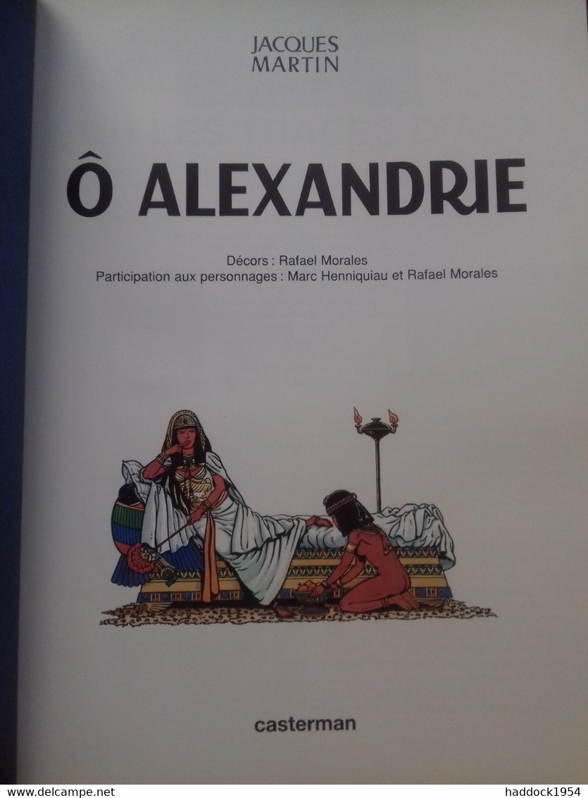 ô Alexandrie ALIX JACQUES MARTIN Casterman 1996 - Alix