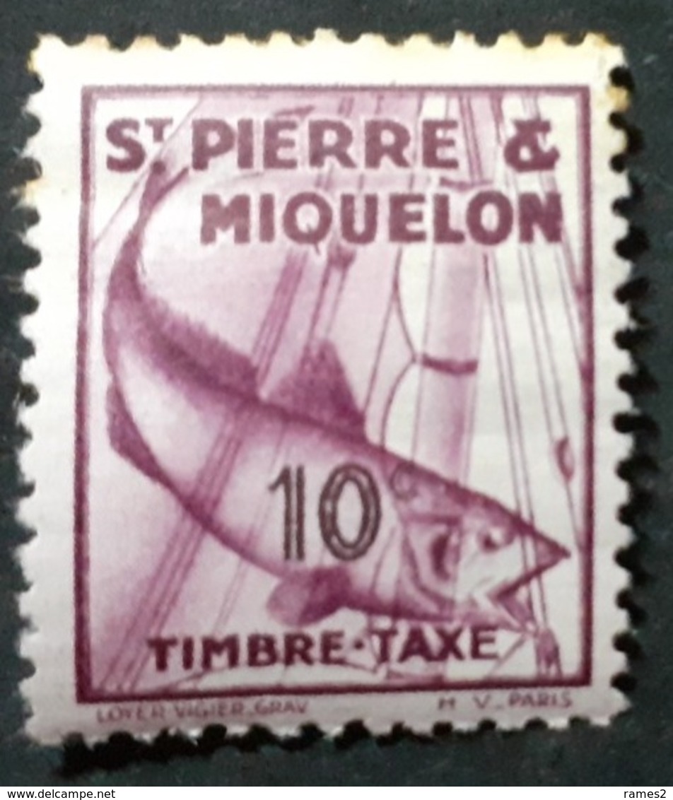 Amérique >St.Pierre Et Miquelon  Timbres-taxe Neufs N° 33* - Strafport