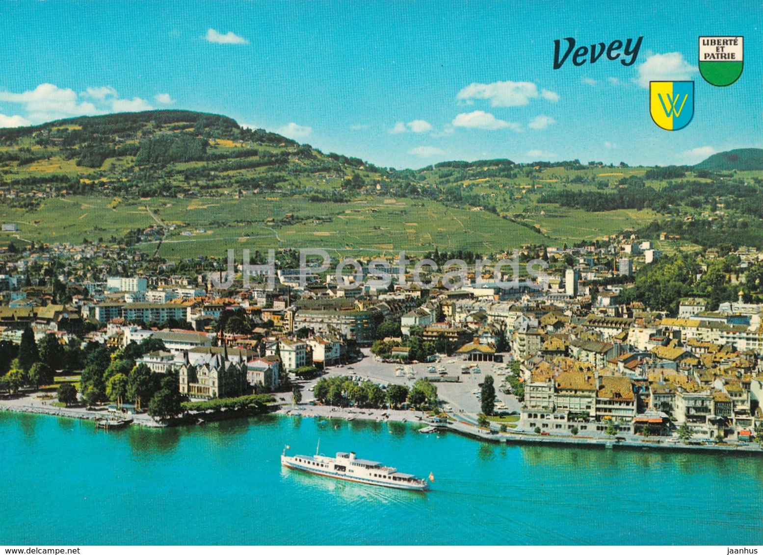 Vevey Chardonne Et Mont Pelerin - Vue Aerienne - Aerial View - Boat - 9141 - Switzerland - Unused - Chardonne