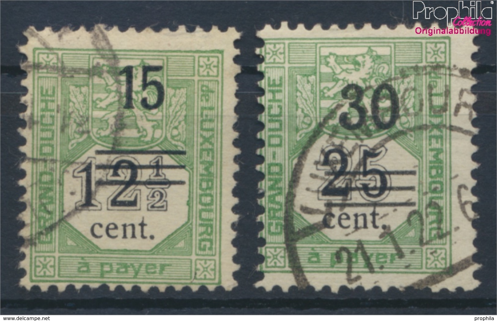 Luxemburg P8-P9 (kompl.Ausg.) Gestempelt 1920 Portomarken (9424561 - Segnatasse