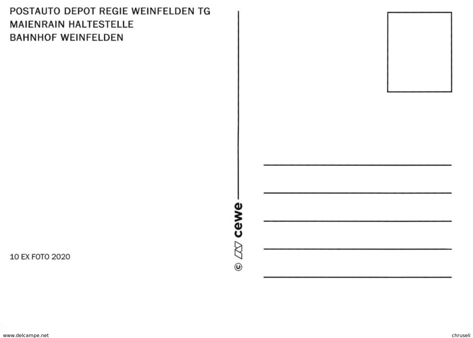 Weinfelden 3 Bild  Postauto Maienrain Depot   Limitierte Auflage! - Weinfelden