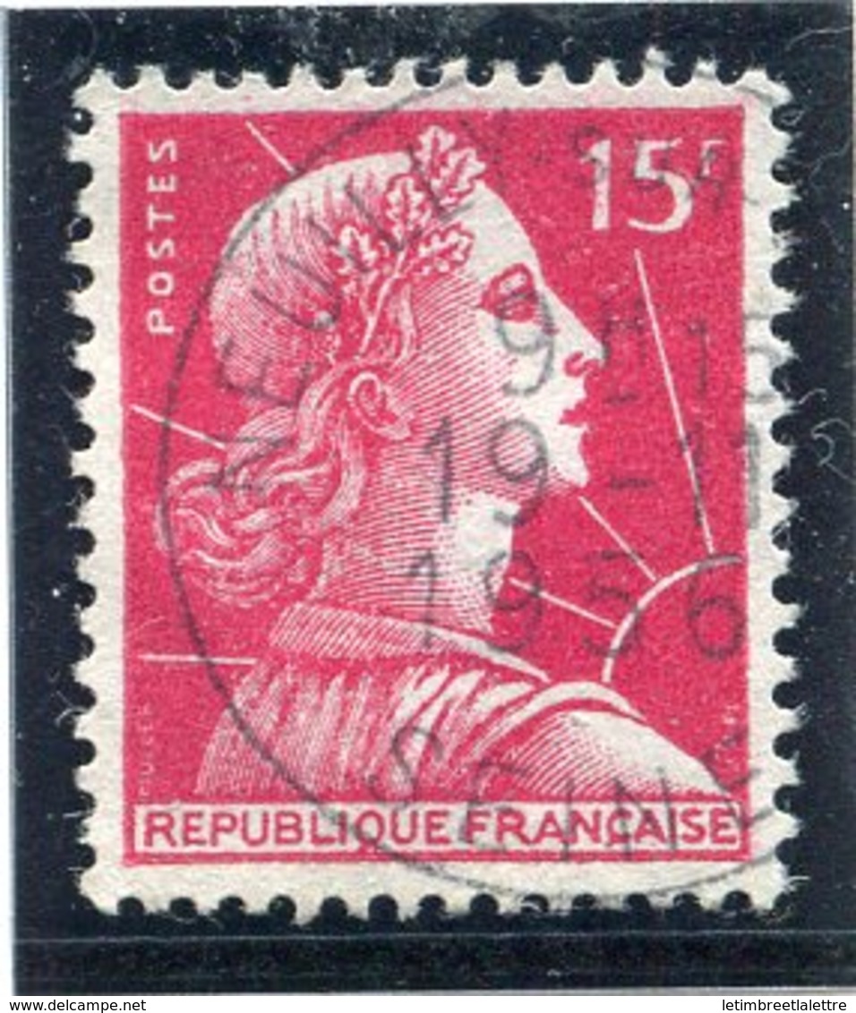 France - Marianne De Muller - N° 1011 - Oblitéré - 15 Fr Rose - 1955-1961 Marianne (Muller)