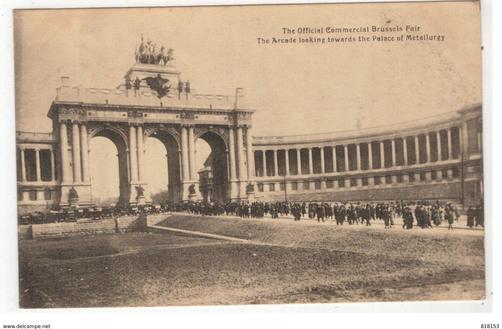 The Official Commercial Brussels Fair   The Arcade LOOKING TOWARDS THE Palace Of Metallurgy - Sin Clasificación