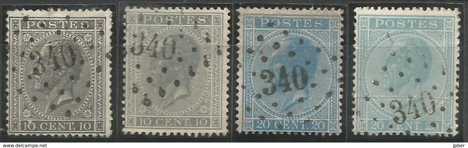 BELGIQUE - Oblitération(s) LP340 SPA - Postmarks - Points